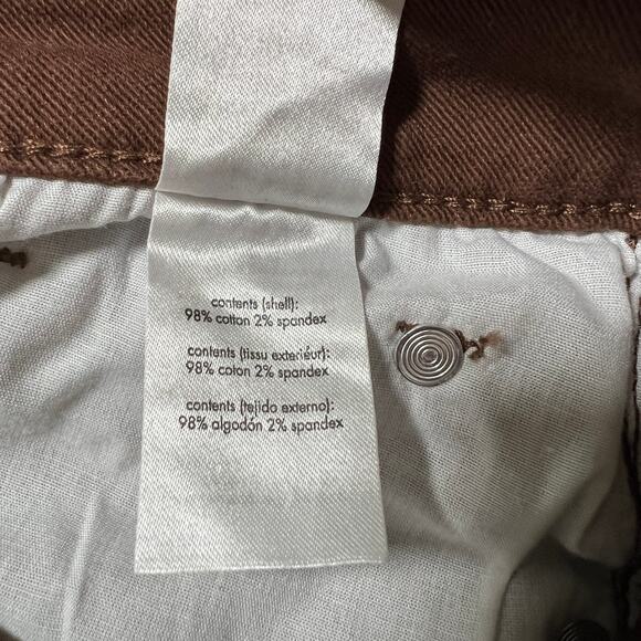 WeWoreWhat Womens Coasted Icon Jeans Cacao Size 27 Straight Leg Preppy Academia - Picture 8 of 9